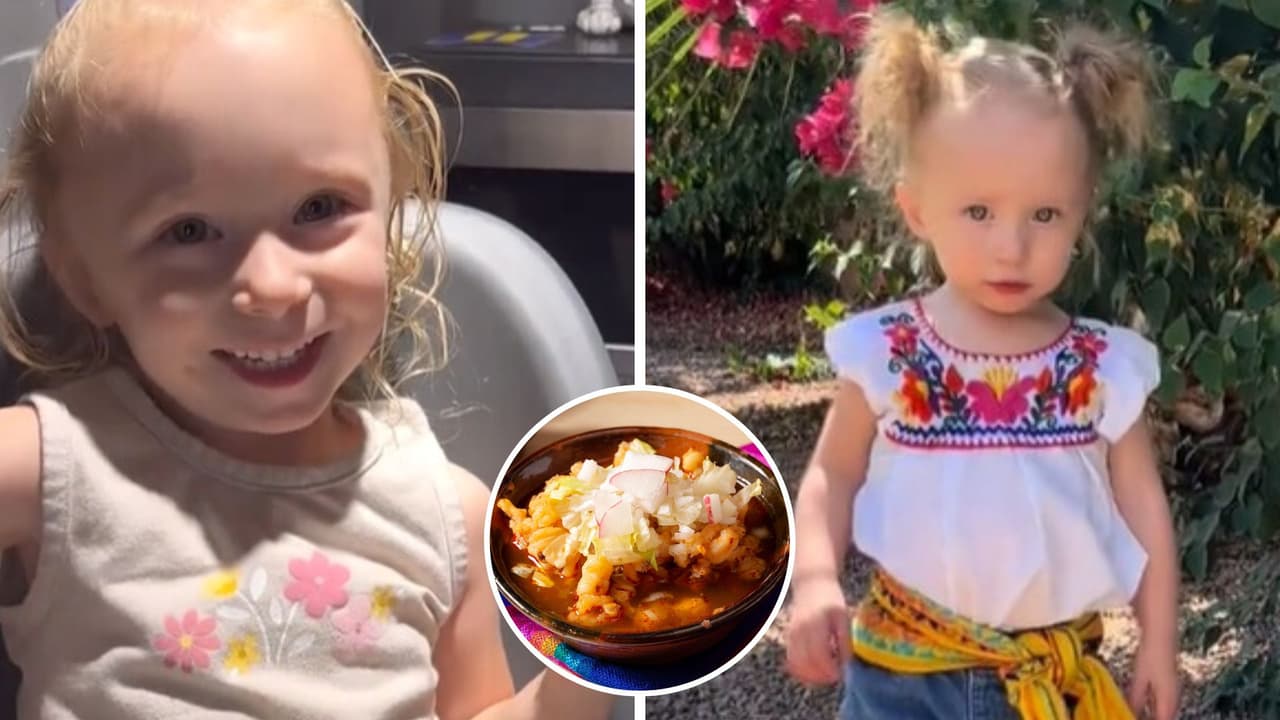 Niña estadounidense sorprende al preferir comer pozole en lugar de nuggets