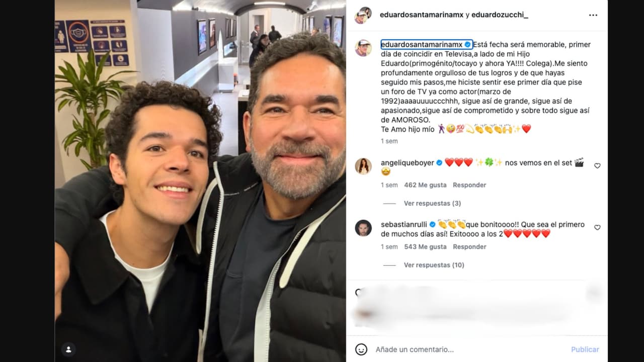 Eduardo Santamarina manda mensaje a su hijo por su próximo debut en las telenovelas