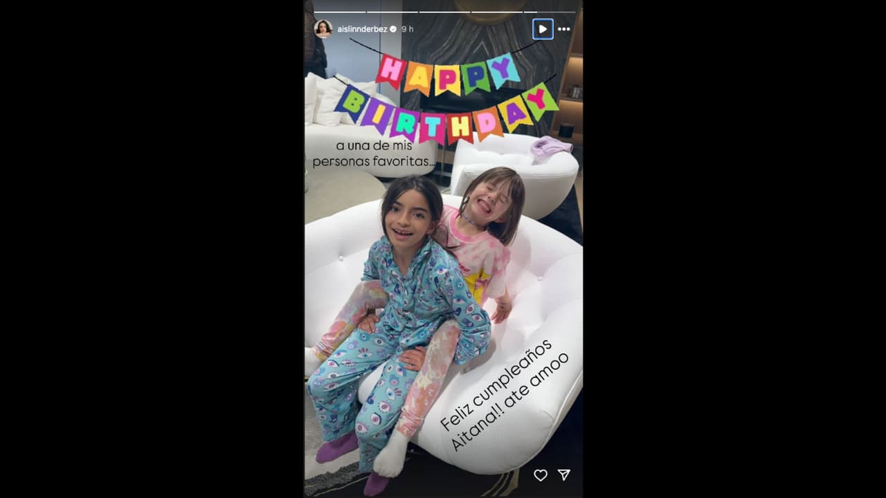 Aislinn Derbez compartió una fotografía de Kailani junto a Aitana