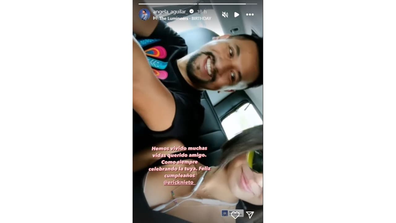 Ángela Aguilar junto a "querido amigo".