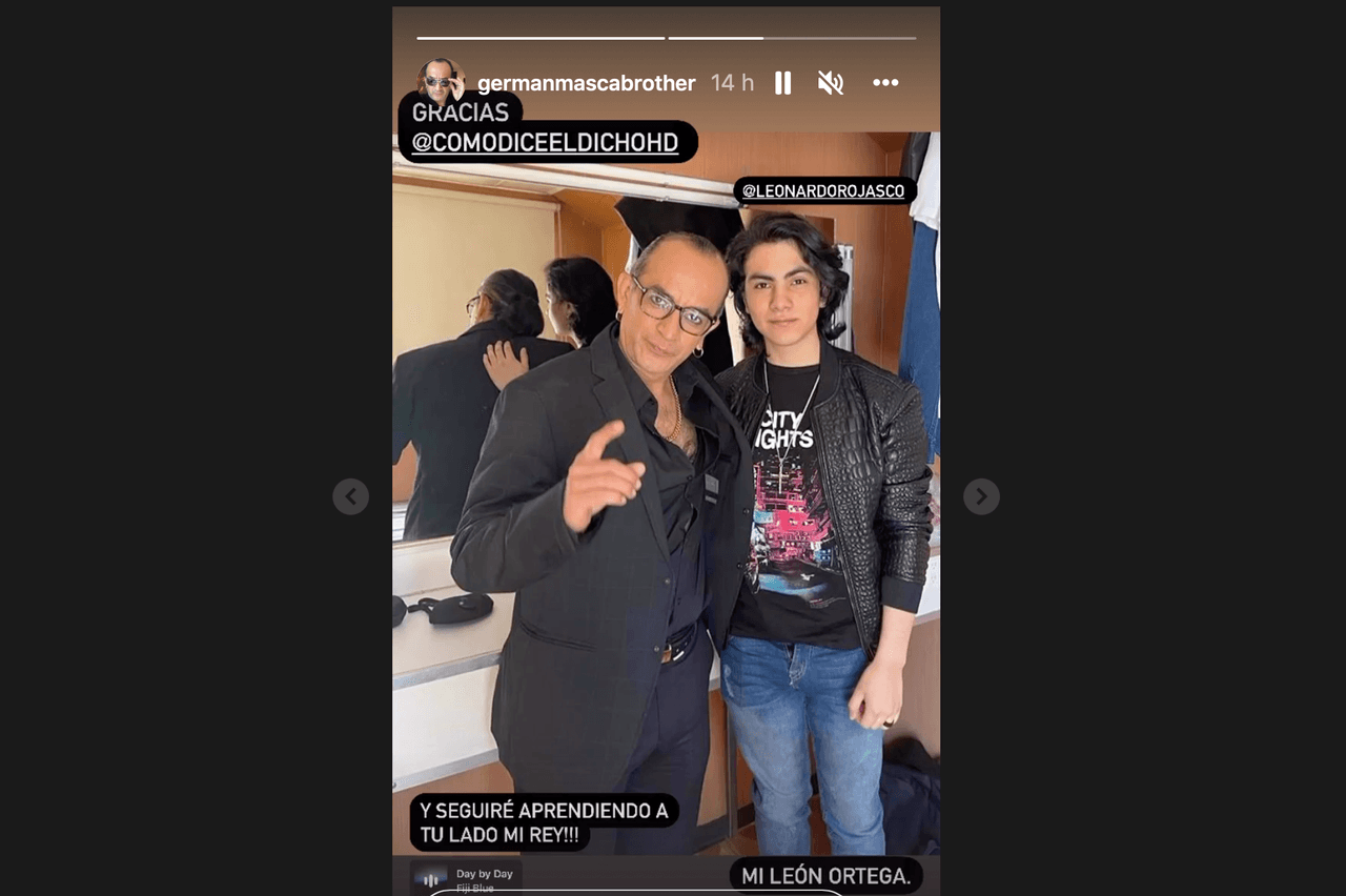 Germán Ortega y su hijo Leonardo