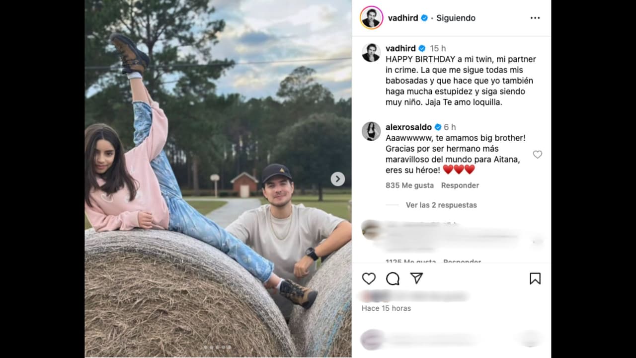 Vadhir también se sumó a la celebración de la pequeña Aitana