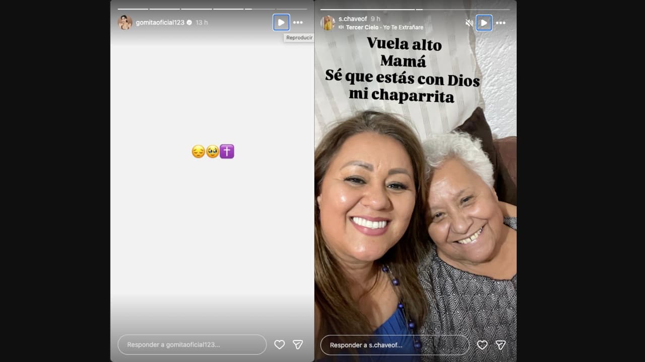 Gomita lamenta la muerte de su abuela materna