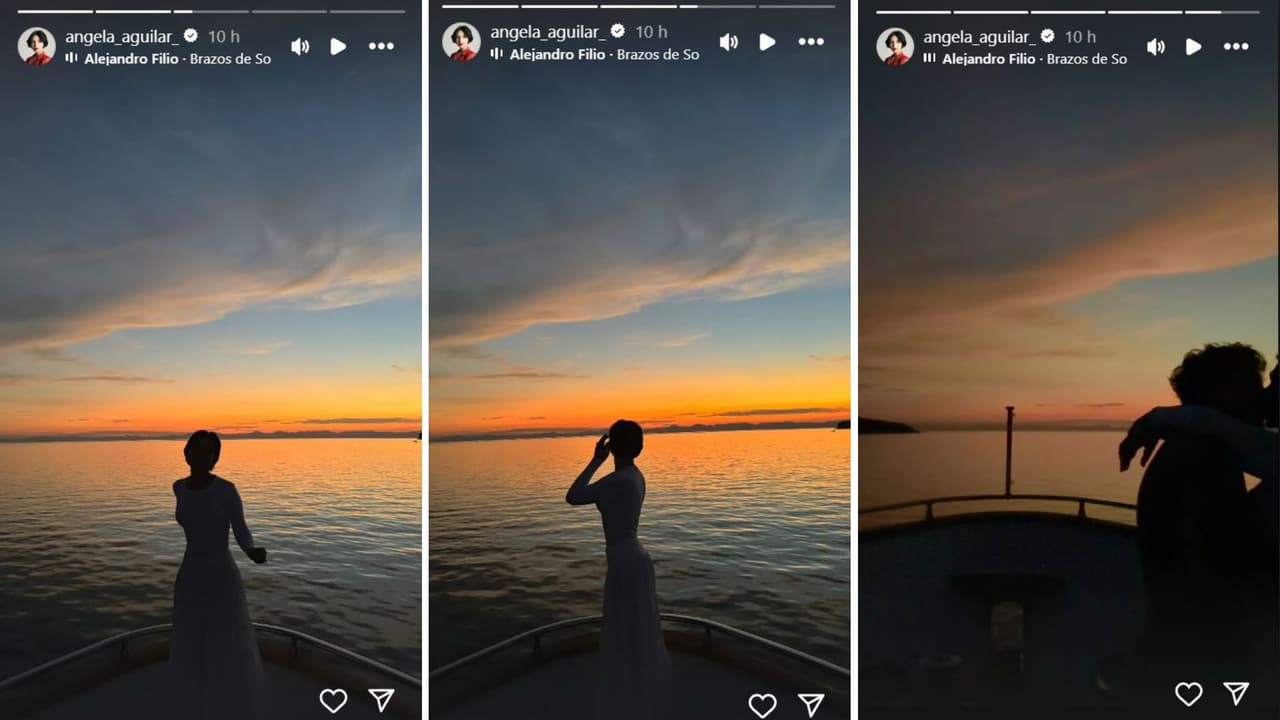 Ángela Aguilar presume a su esposo Nodal.