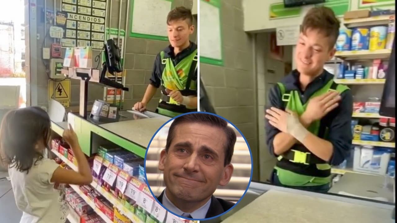 Niña usa lenguaje de señas para hablar con un cajero sordomudo y da lección de empatía