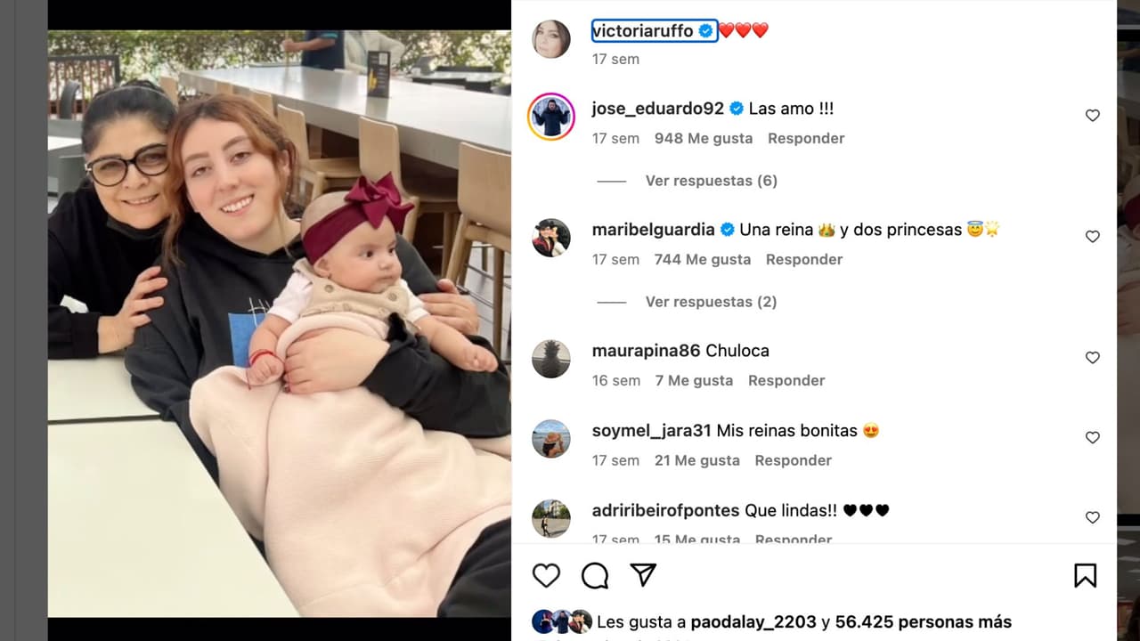 Vicky Fayad con su ahijada, Tessa.