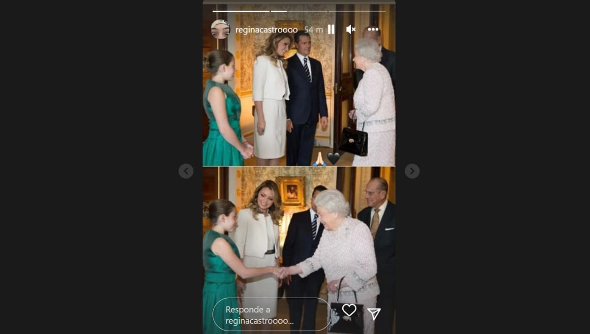 Tras la muerte de la Reina Isabel II, Regina Castro compartió las fotos