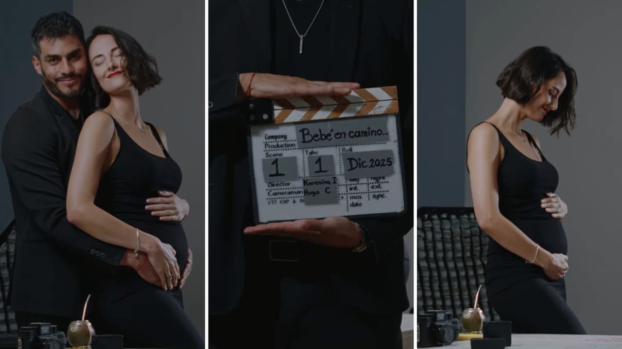 Hugo Catalán anuncia embarazo de su prometida.