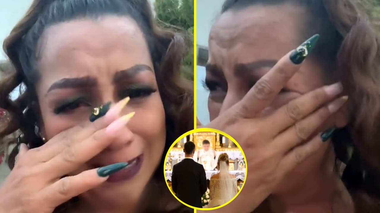 Madre rompe en llanto porque no la dejaron entregar a su hijo en el altar: "Su mujer es tóxica"