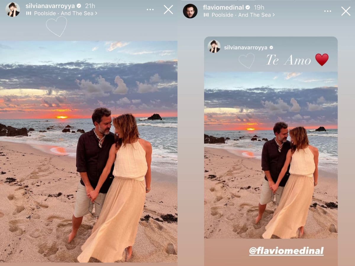 Silvia Navarro y Flavio Medina se dedicaron varios 'te amo'.