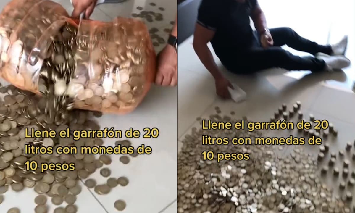 El video de cómo fue sacando y contando el dinero acaparó TikTok