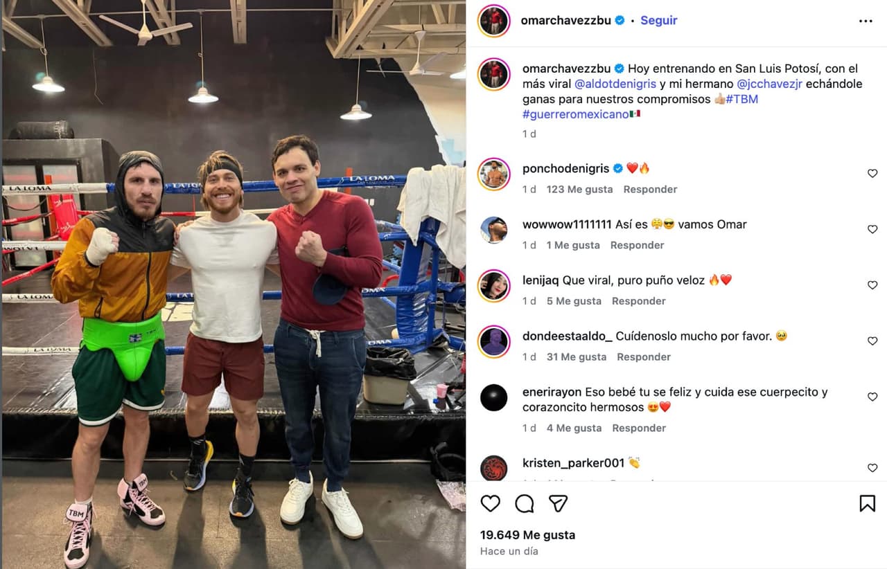 Omar Chávez, Aldo De Nigris y Julio César Chávez Jr.