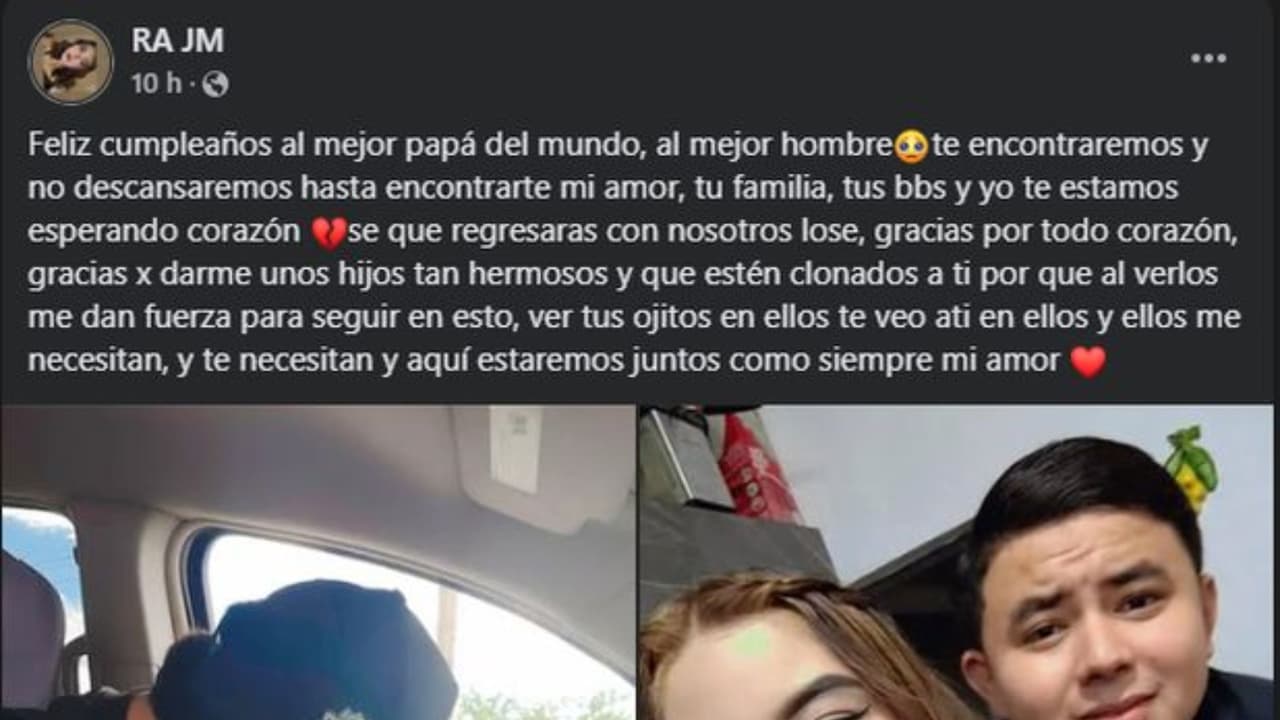 Esposa de integrante de Grupo Fugitivo le dedica devastador mensaje.