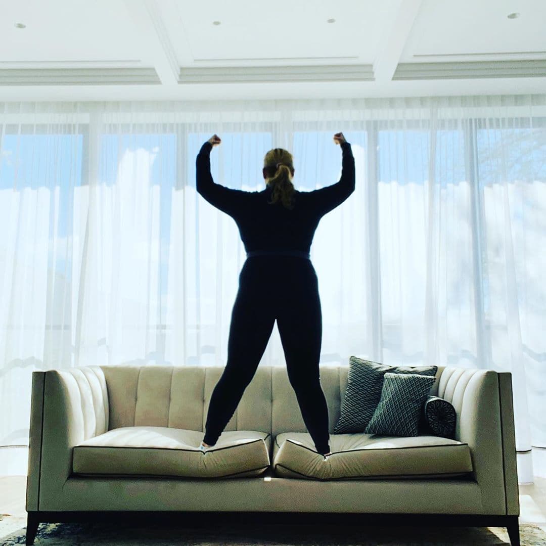 La meta de la actriz era llegar a 75 kilos, peso que logró en medio año y así lo dejó ver en las últimas publicaciones de su perfil personal.