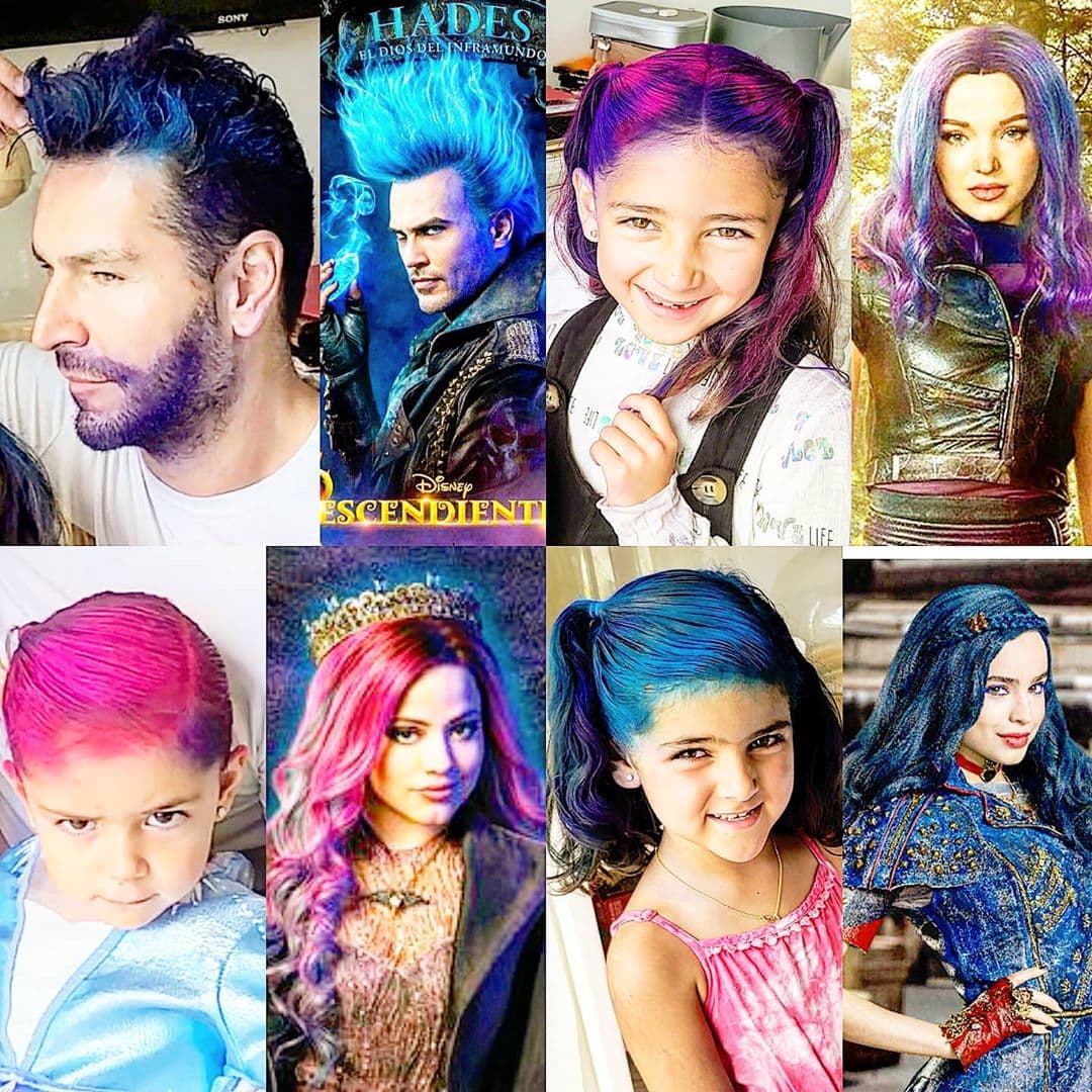 “Jacky es #Mal, Caro es #Evie, Renny es #Audrey y yo soy #Hades. #MomentosDeDiversión”, expresó el pasado 28 de marzo Martín Fuentes.