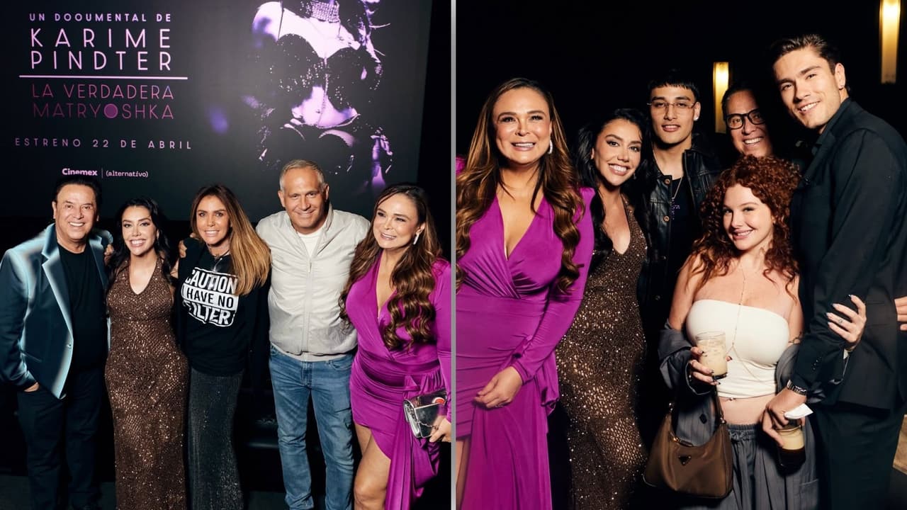 Karime Pindter se reunió con el Team Mar durante la alfombra roja de su documental
