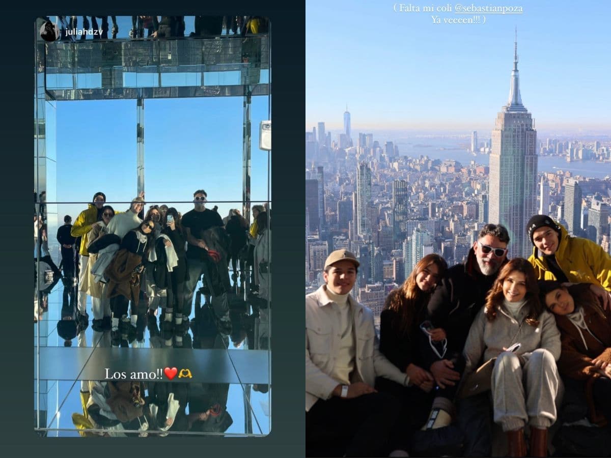 Los famosos presumieron sus vacaciones.