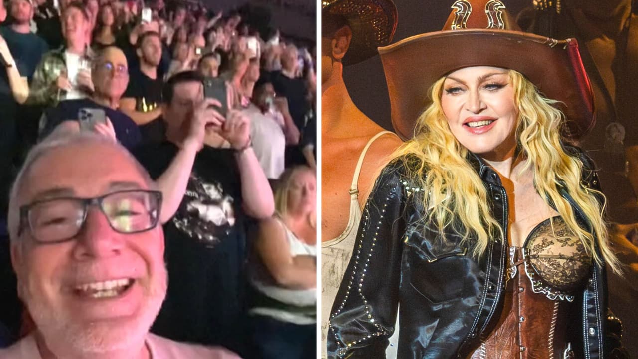 Señor se hace viral por ser el único emocionado en concierto de Madonna: "¿y los demás?"