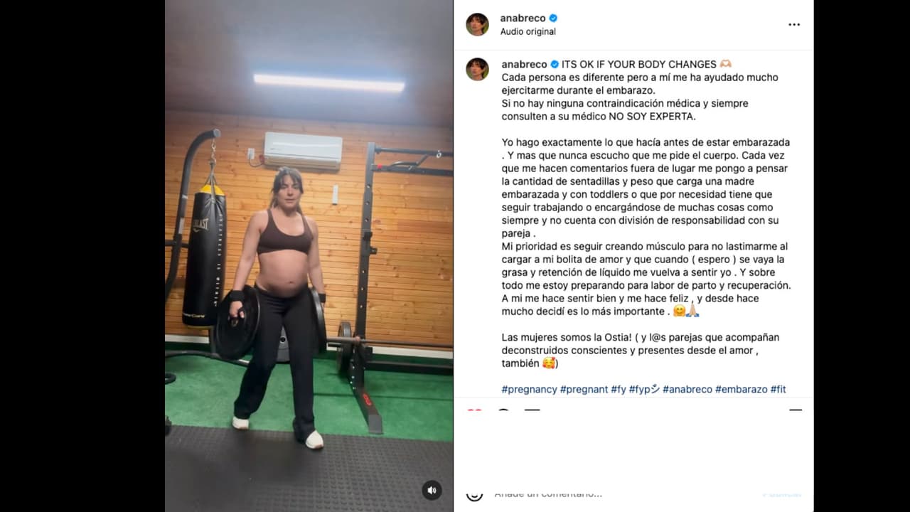 Ana Brenda Contreras comparte parte de su rutina de ejercicio en la recta final de su embarazo