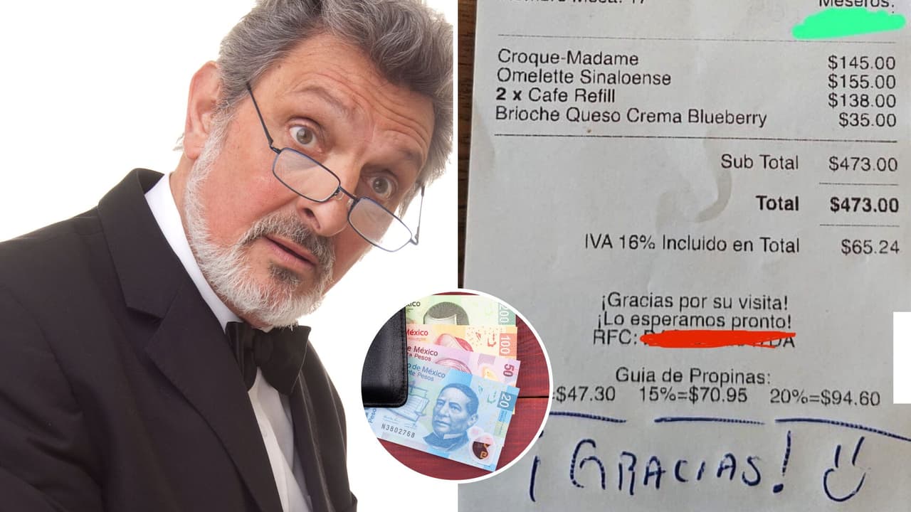 Mesero rechaza propina porque era menos del 10% y tunden al restaurante en redes