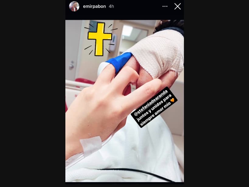 Emir Pabón reaparece con su esposa y conmueve al revelar que pensó no conocería a su bebé.