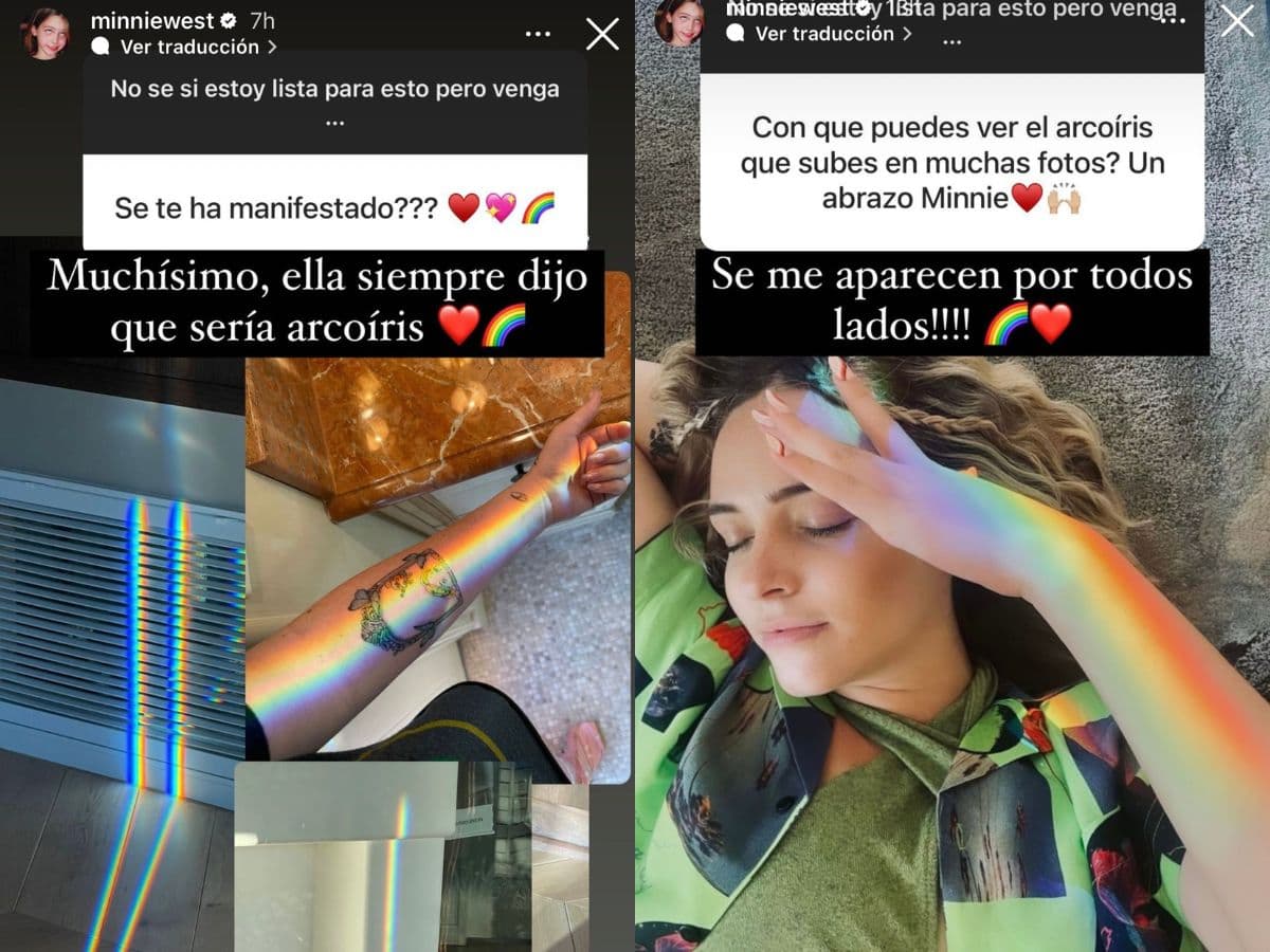 ¿Amparín Serrano se manifiesta en arcoíris?