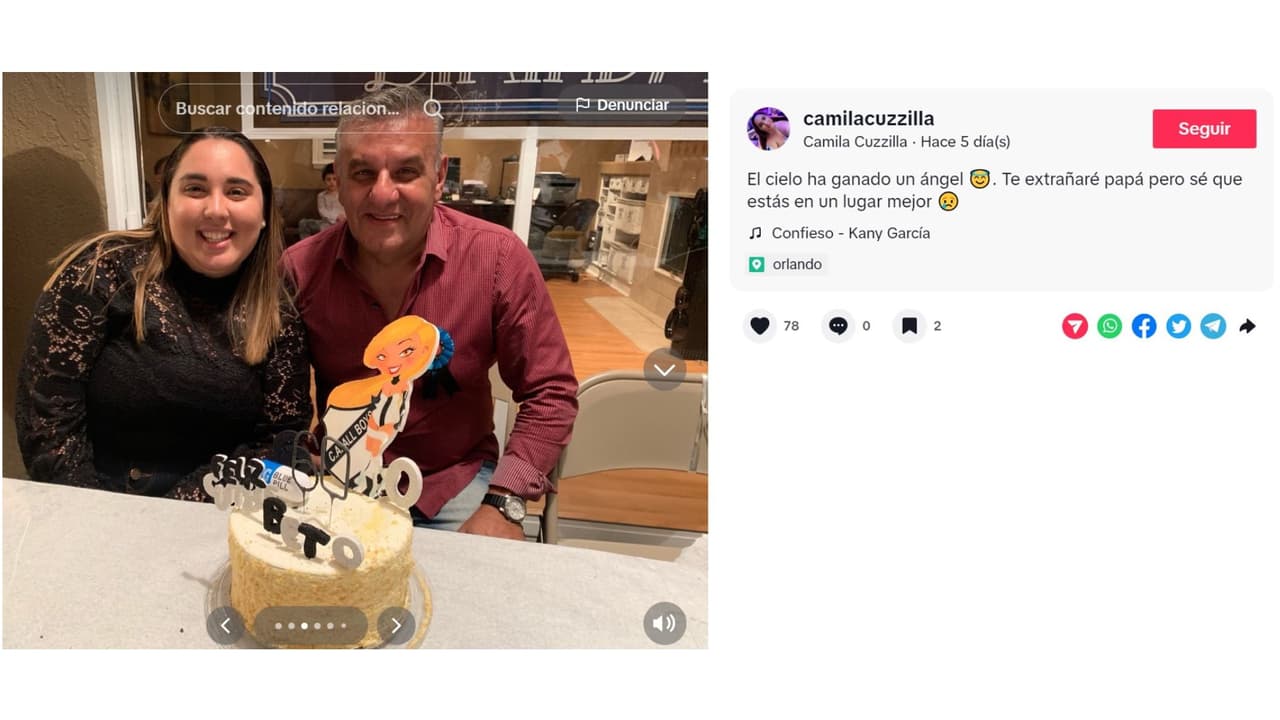 Hija de Norberto, de Enamorándonos USA, lo despide con emotivo mensaje.
