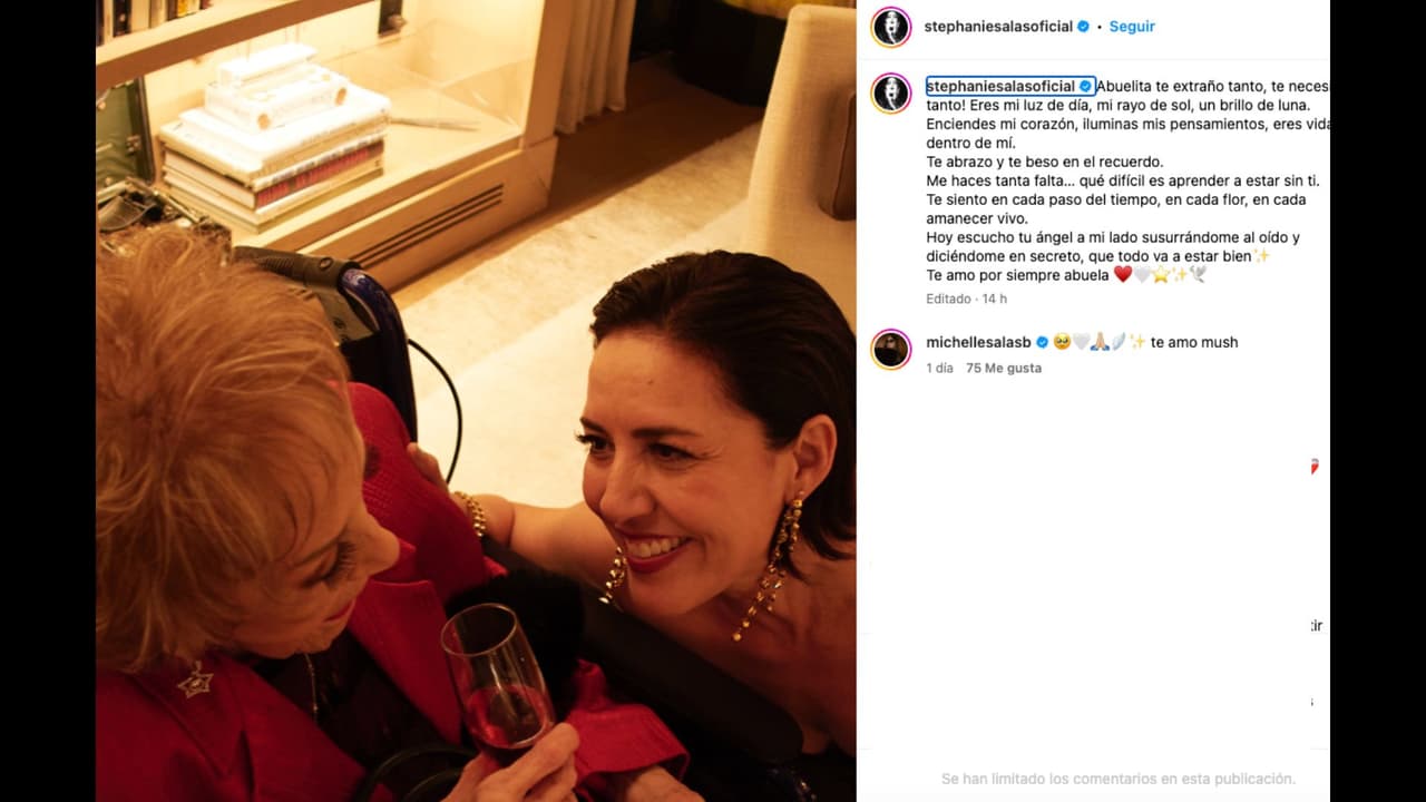 Michelle Salas, hija de Stephanie Salas, reaccionó a la publicación de su madre, quien recordó a Silvia Pinal