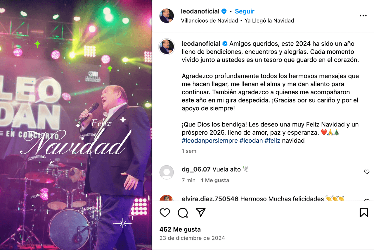 Leo Dan se despidió de sus seguidores antes de morir