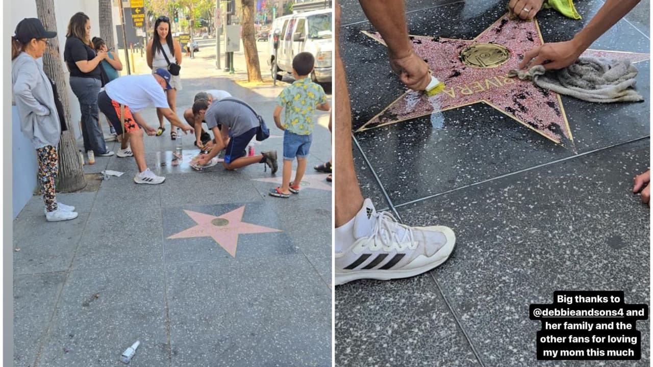 Jacqie Rivera agradeció a la familia que limpió la pintura de la estrella de su madre