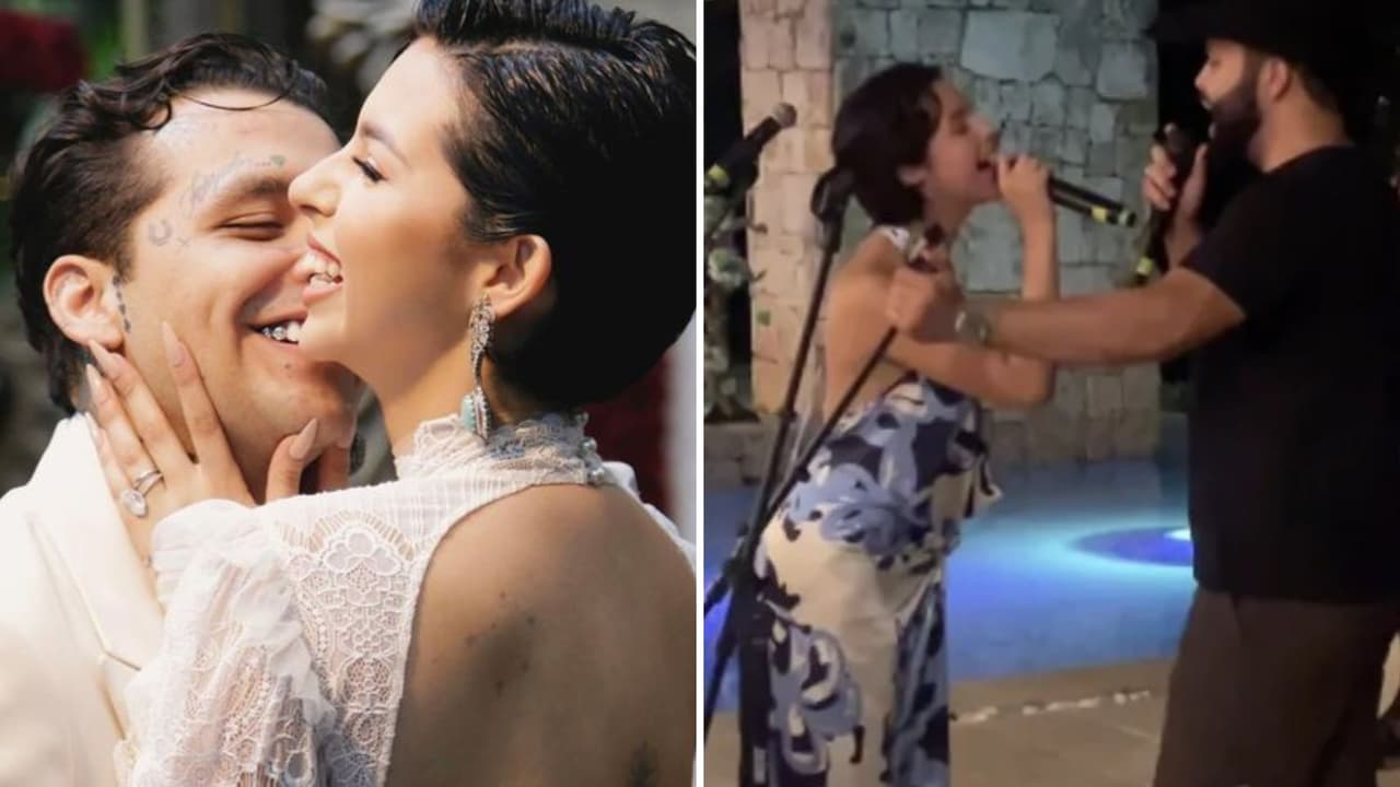 Nodal por fin presume foto del vientre de Ángela Aguilar tras rumores de embarazo