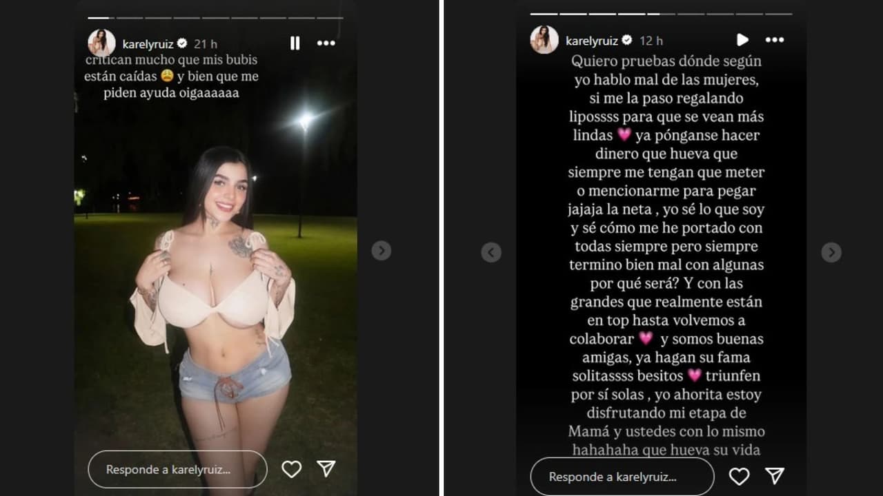 Karely Ruiz responde a críticas.