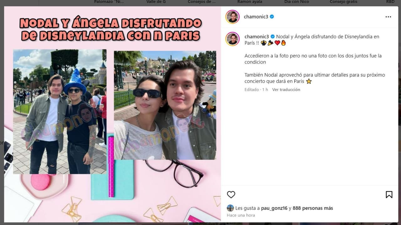 Revelan fotos de Nodal y Ángela Aguilar en París.