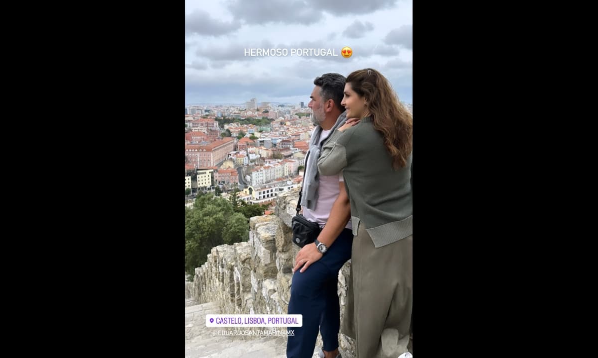La pareja está de viaje con algunos de sus hijos en Portugal
