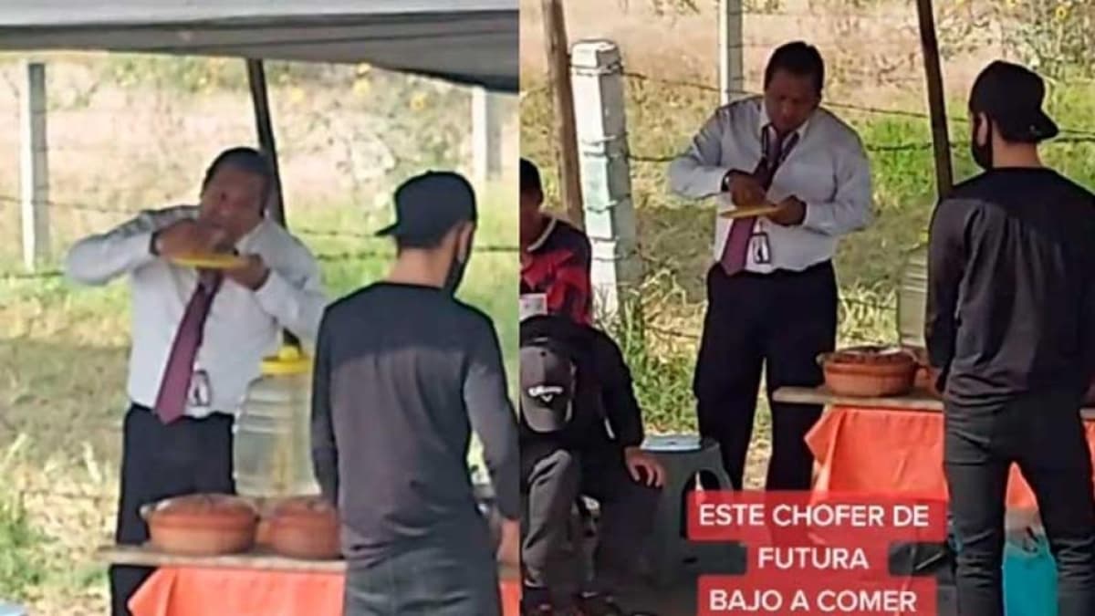 Al sujeto no le importó llevar pasaje con tal de saciar su hambre