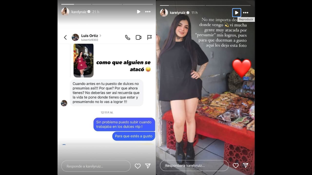 Karely Ruiz le responde a uno de sus haters