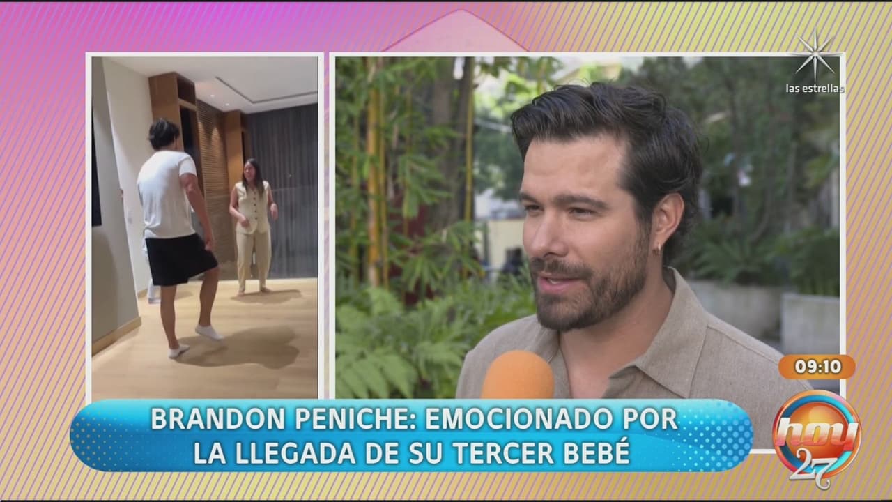 Brandon Peniche anuncia el nacimiento de su tercera bebé con Kristal Cid.