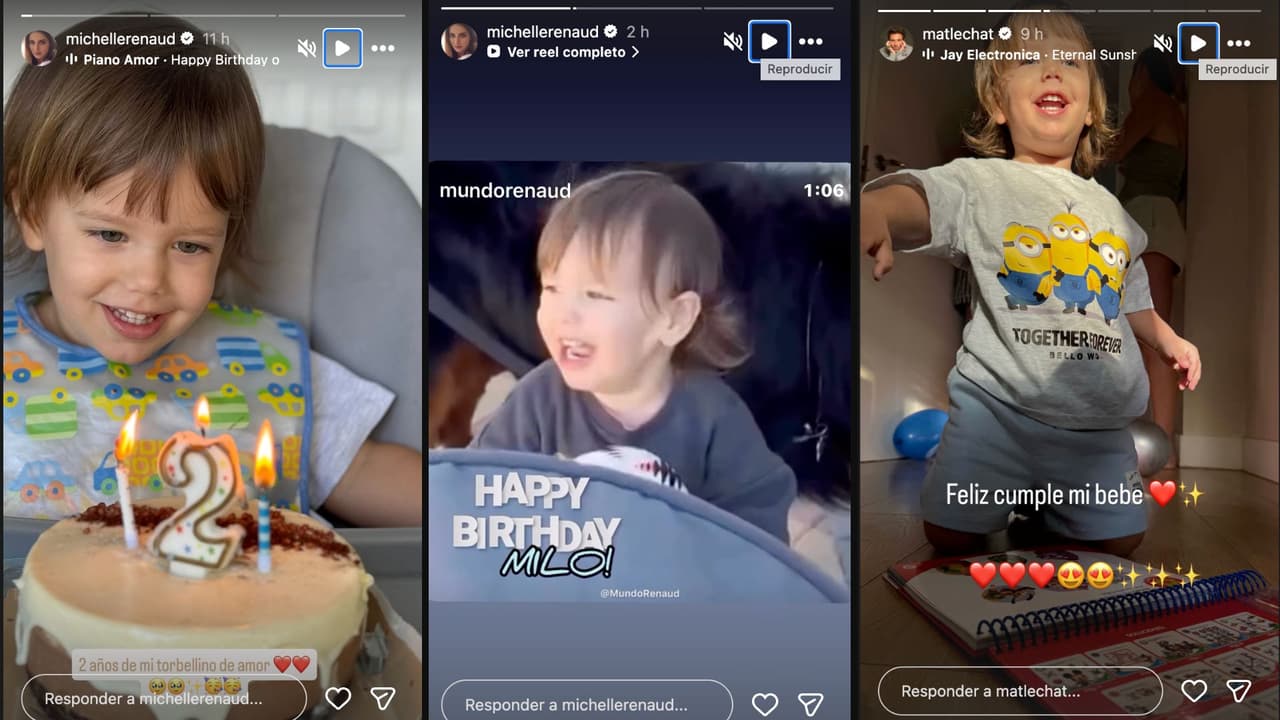 Matías Novoa y Michelle Renaud celebran el cumpleaños de su hijo Milo