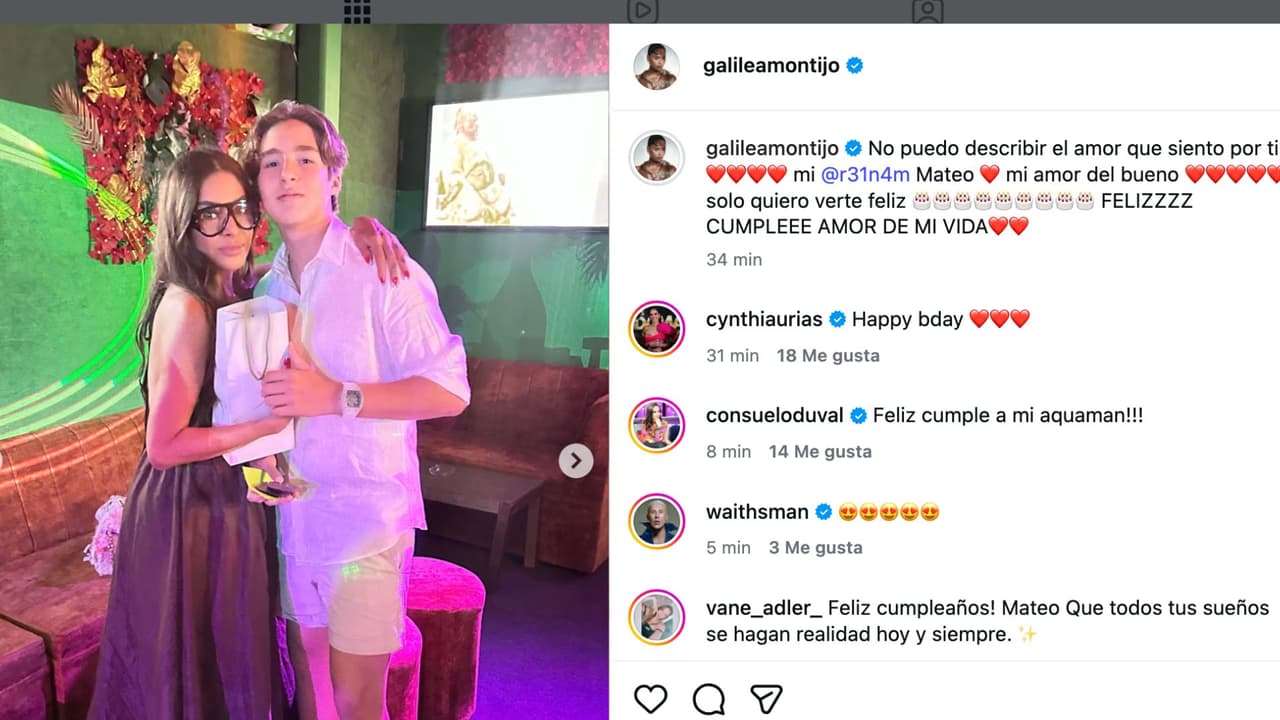 Galilea Montijo celebra el cumpleaños de su hijo Mateo.