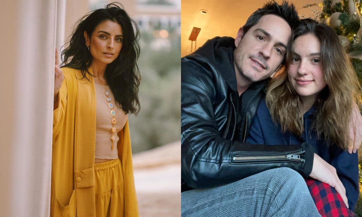 La actriz compartió una foto con Mauricio Ochmann y su exhijastra