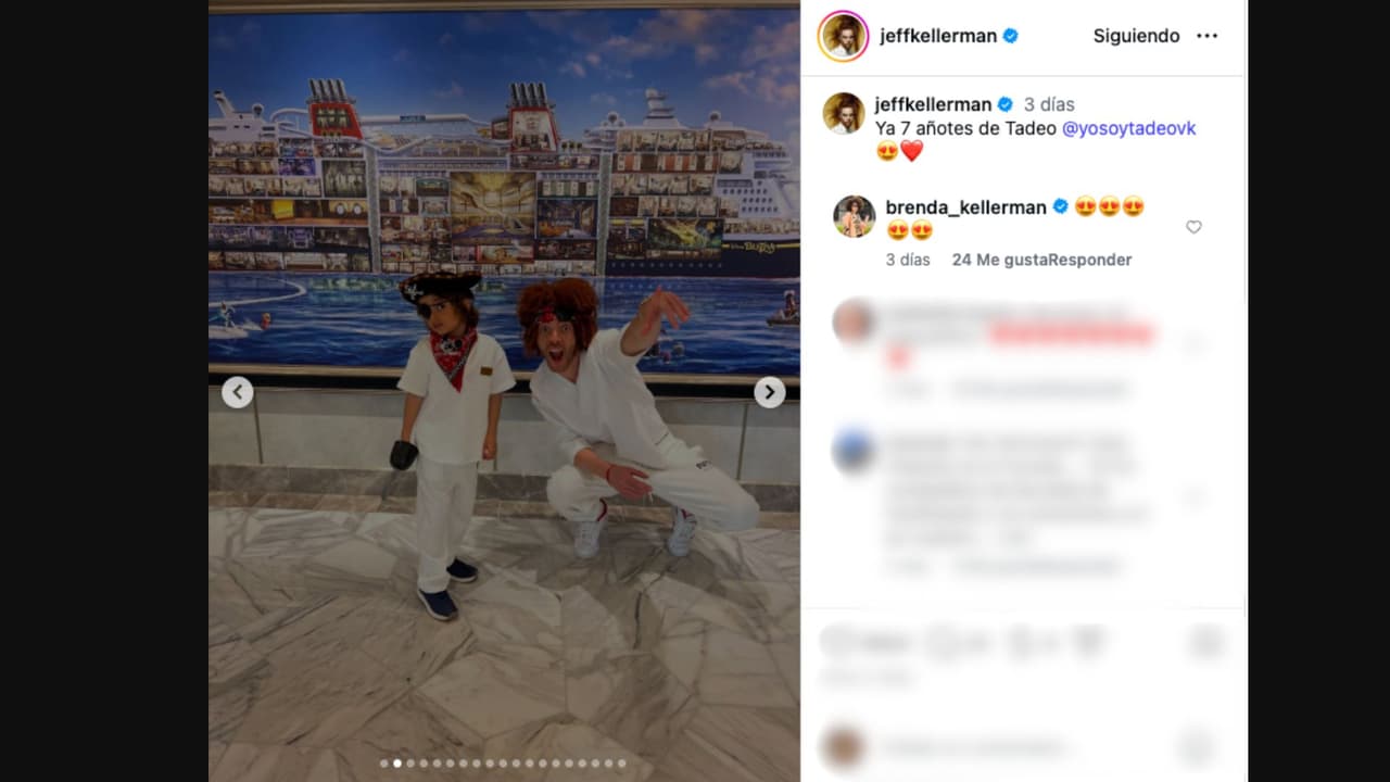 Jeff Kellerman le desea un feliz cumpleaños a su sobrino Tadeo