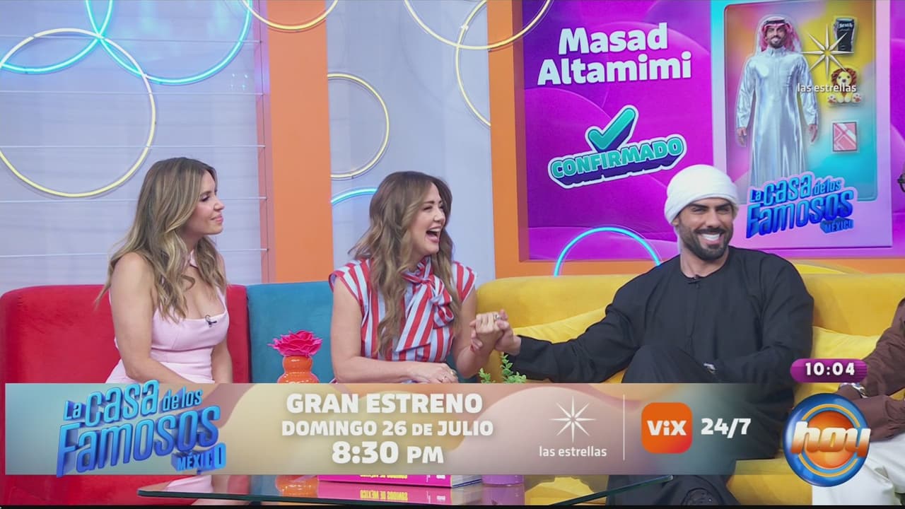 Masad quedó cautivado con Andrea Legarreta.