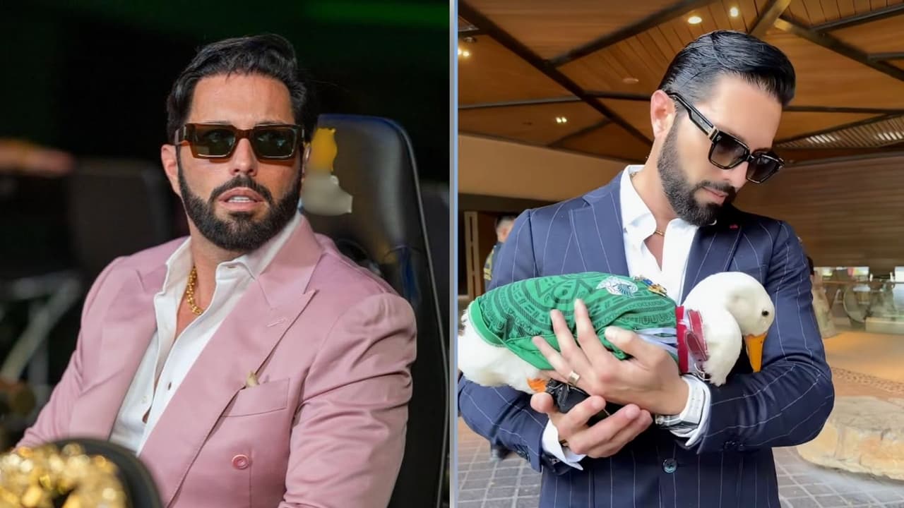 Poncho de Nigris revela que fue una estrategia lo de comprar al pato Merlín; así fue la visita del animal a Nuevo León