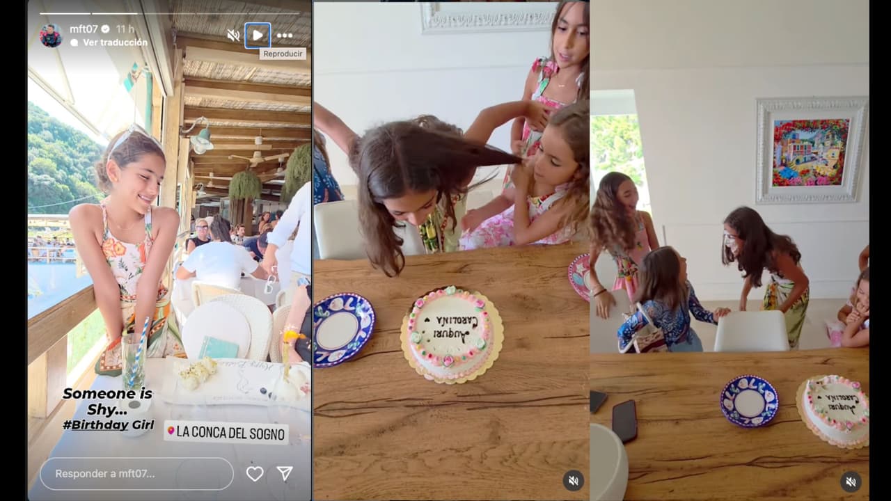 Martín Fuentes viajó a Capri, Italia, con sus hijas, mostrando cómo celebraron el cumpleaños de Caro