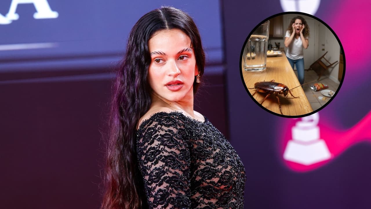 Rosalía huye en plena entrevista por culpa de una cucaracha y se hace viral