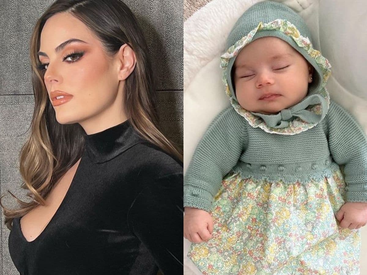 Hija de Ximena Navarrete luce exclusivo ropón de diseñador en bautizo