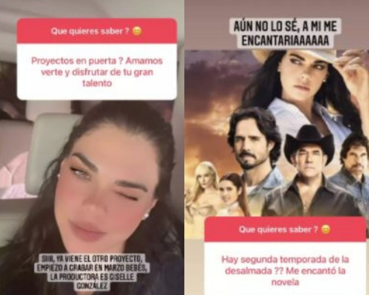 La actriz contó cuándo es que regresa a los foros de grabación.