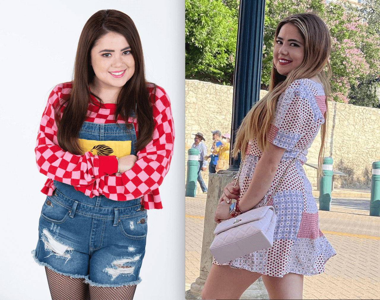 Mientras que 'Martina' es una bella morena que pone etiquetas de marca a su ropa y luche jumpers, shorts, sudaderas o el vestido con palomitas que es el uniforme de su empleo en el 'Cine Pez', Mariana Botas acaba de convertirse en rubia hace unos meses y luce de lo más femenina y en tendencia.