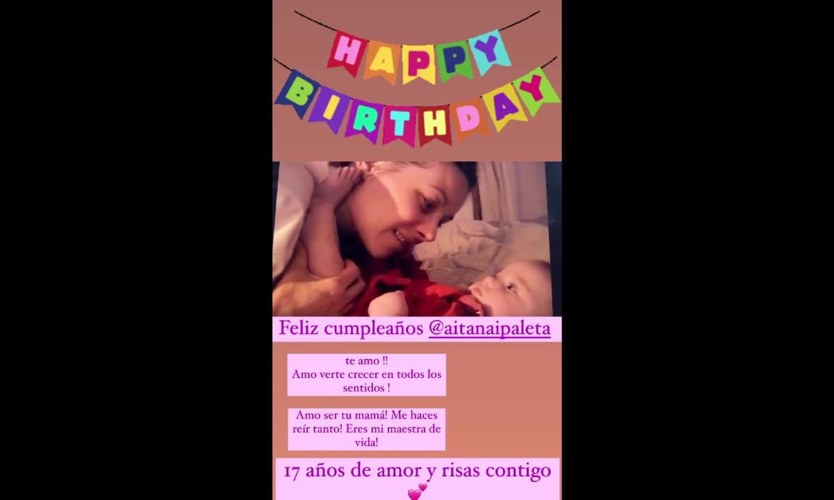 La actriz compartió la tierna foto en su perfil de Instagram
