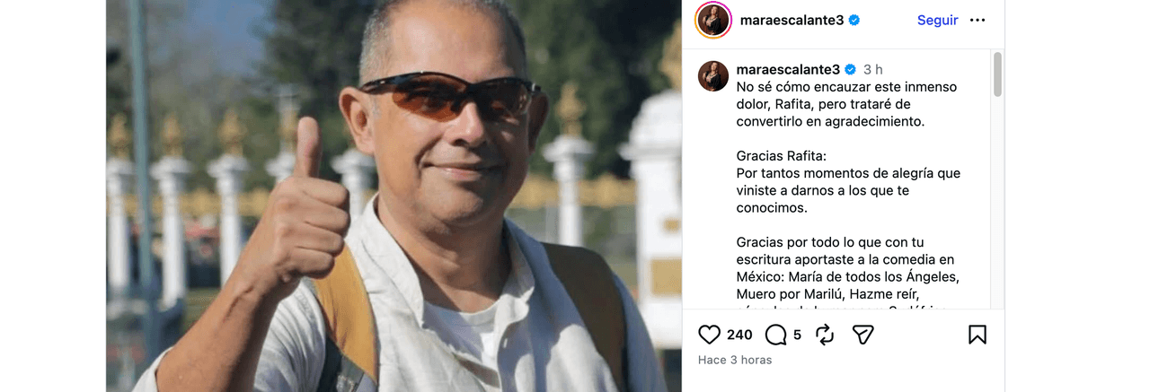Muere integrante de ‘María de Todos los Ángeles’; llorando, Mara Escalante se despide: “Vete en paz”